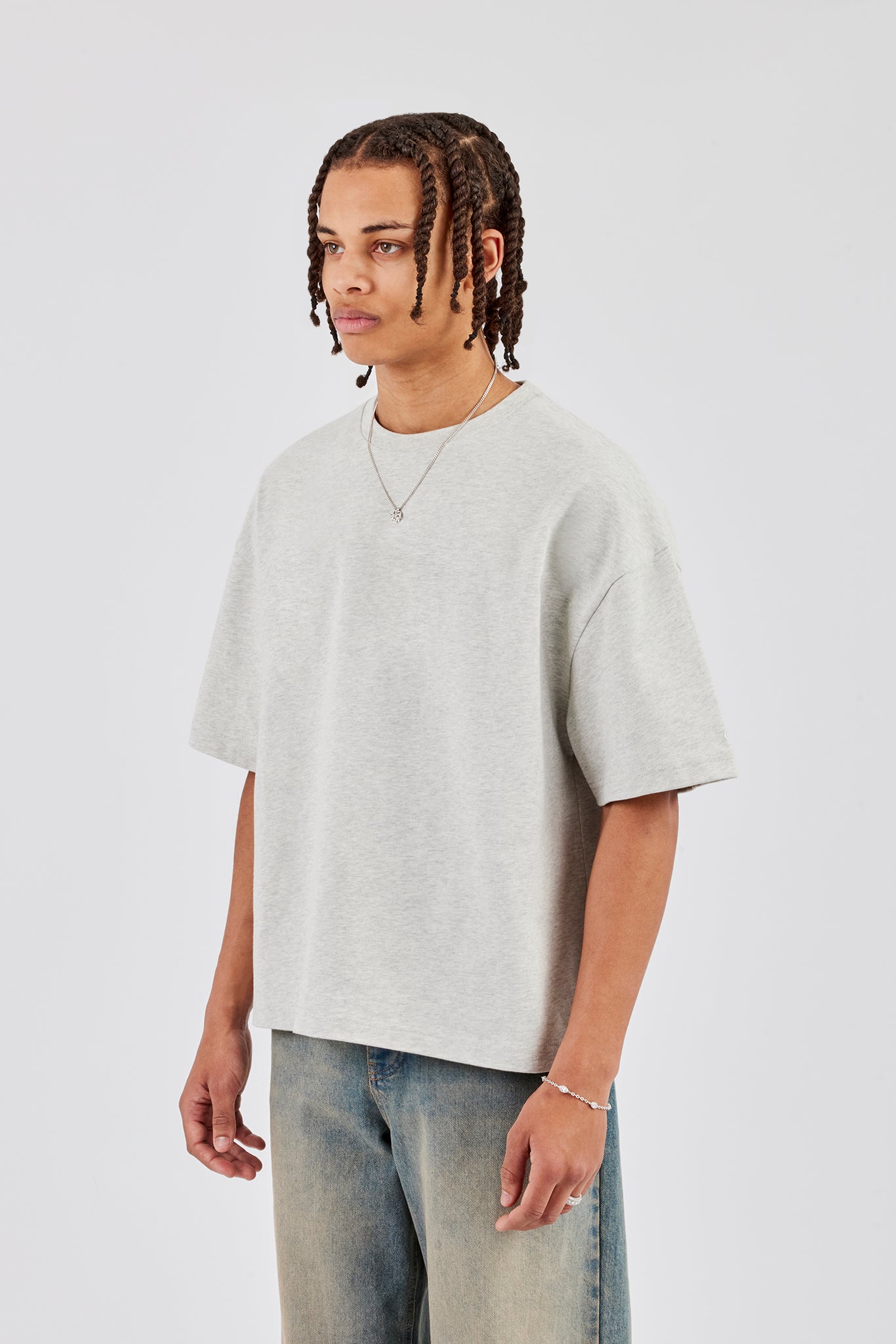 Boxy T-Shirt - Ash Grey
